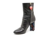 LOUIS VUITTON ルイヴィトン シルエットライン ショートブーツ レディース35（約22.5㎝） ブラック/マルチカラー レザー M11165