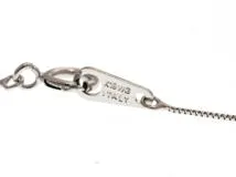 JEWELRY ノンブランド ジュエリー ネックレス K18 ホワイトゴールド マルチカラー 1.0g【473】