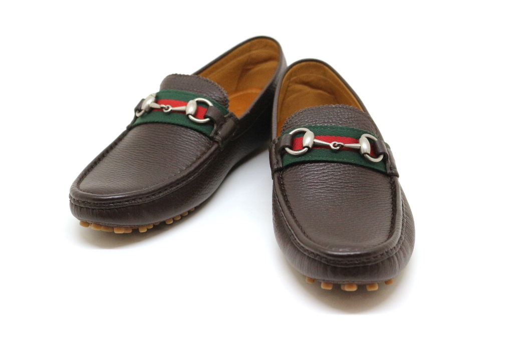 グッチ　GUCCI ホースビット ドライビングシューズ 革靴　ブラウン　7M GUCCI グッチ ホースビット ドライビングシューズ メンズ7.5（約