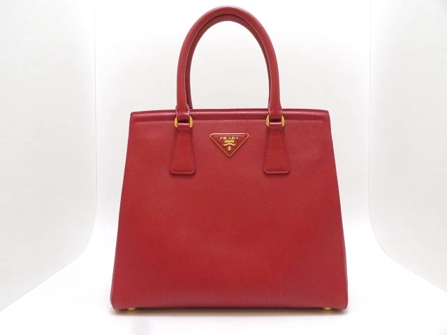 PRADA プラダ ２ｗａｙショルダー レッド サフィアーノ B2490M【430】2148103609060 の購入なら「質」の大黒屋（公式）