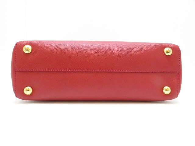 PRADA プラダ 2wayショルダー レッド サフィアーノ B2490M