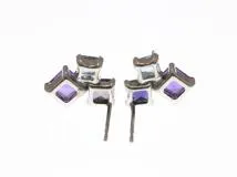 JEWELRY ノンブランド ジュエリー ピアス K18ホワイトゴールド 色石 1.0g【473】