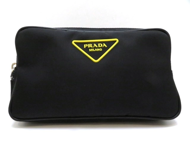 PRADA プラダ ウエストバッグ ブラック ナイロン 2VL977【430 ...