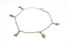 TIFFANY&CO ティファニー ジュエリー 5P ティアドロップ ブレスレット 925 シルバー 6.0g【473】