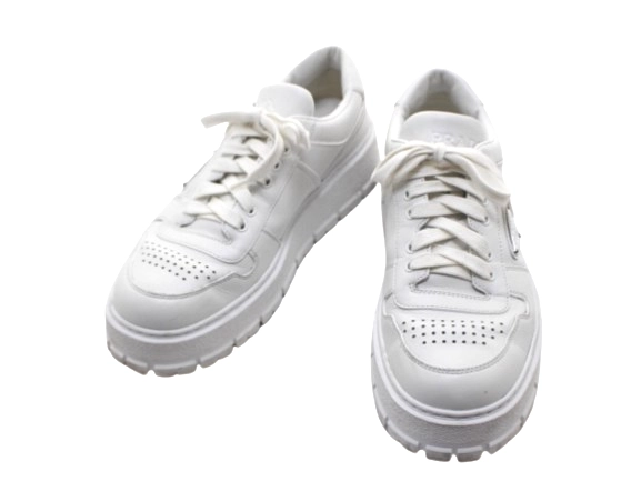 PRADA プラダ 靴 スニーカー メンズ8.5(約27.5cm) ホワイト