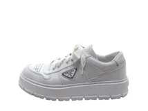 プラダ セール】プラダ☆レザー ロゴ スニーカー☆2EG400 3ON8 (PRADA