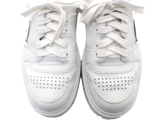 PRADA プラダ 靴 スニーカー メンズ8.5(約27.5cm) ホワイト