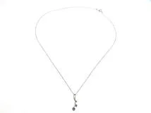 JEWELRY ノンブランド ジュエリー ネックレス K18 ホワイトゴールド マルチカラー 1.0g【473】