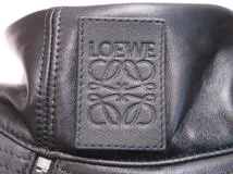 LOEWE　ロエベ　帽子　フィッシャーマンハット　サイズ 57　ブラック　レザー　ナパカーフ　参考定価 \79,200-　（2143700160136）　【432】