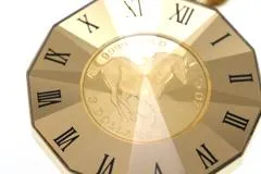 JEWELRY ノンブランド ペンダントトップ エリザベス  馬  ホース 1/25oz  K24 K18 8.8g【473】