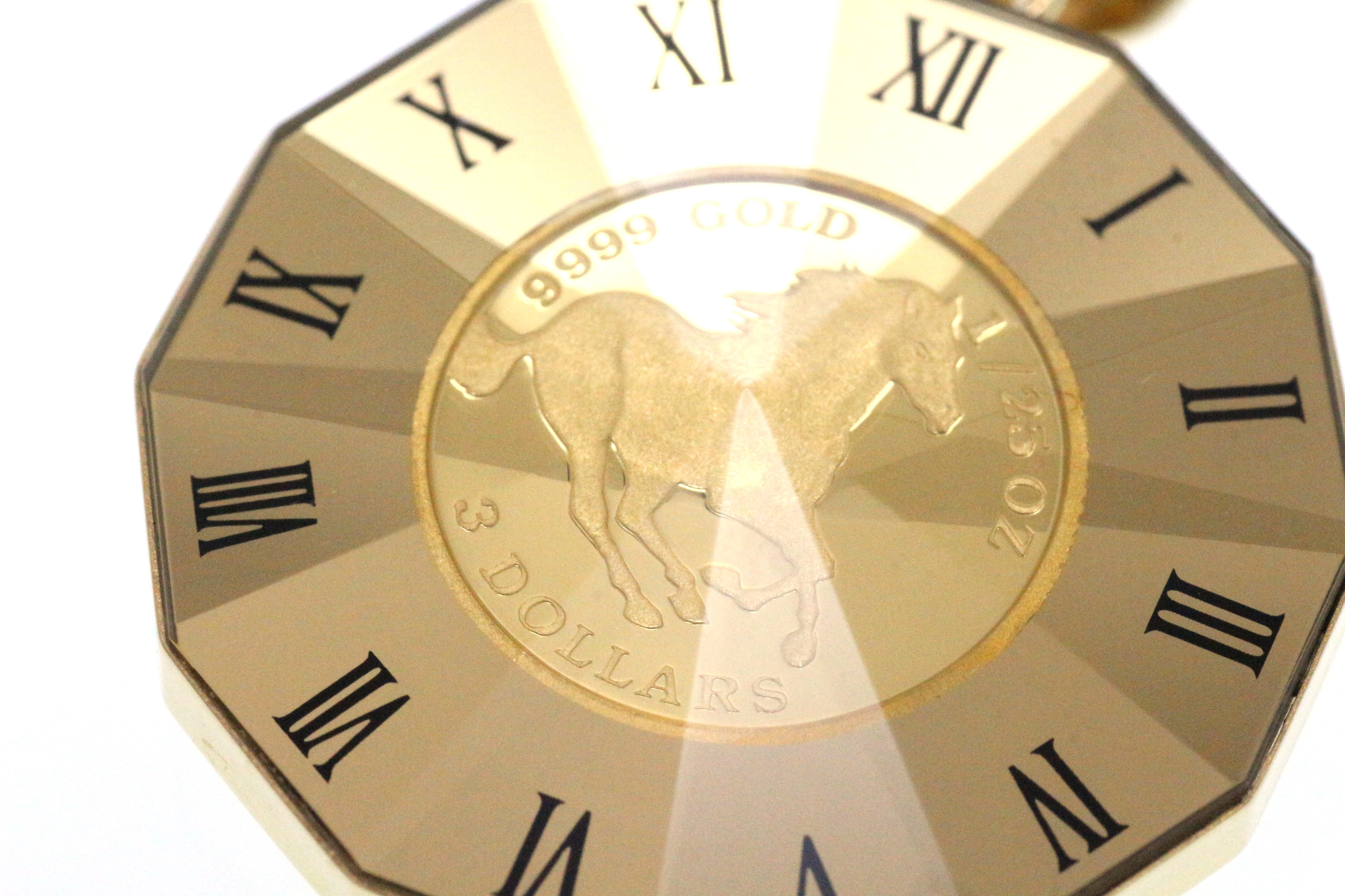 JEWELRY ノンブランド ペンダントトップ エリザベス  馬  ホース 1/25oz  K24 K18 8.8g【473】