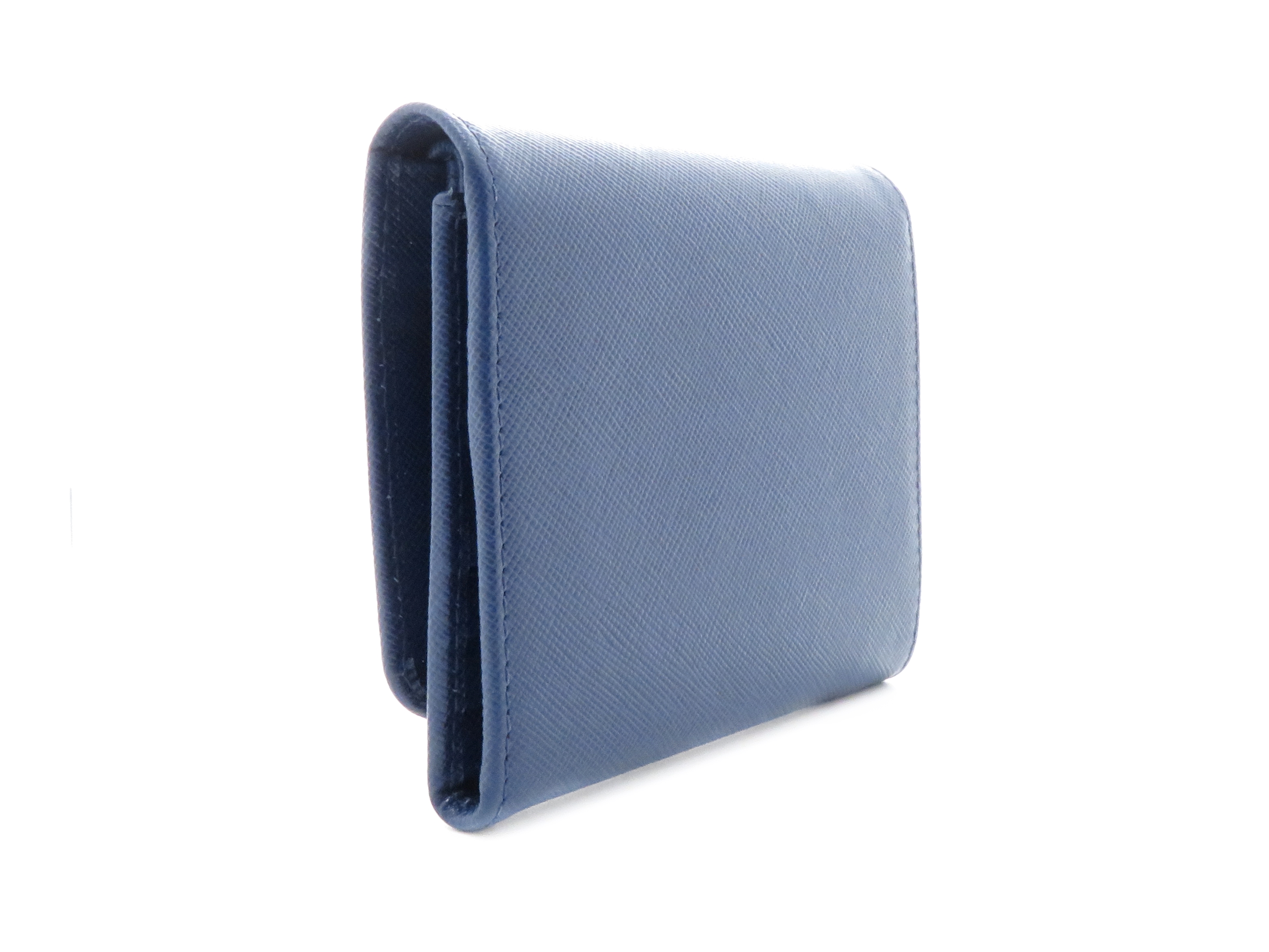 PRADA プラダ サフィアーノ ブルー 三つ折財布 アウトレット品 1M0176 