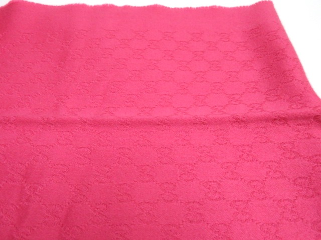 GUCCI グッチ マフラー GG ピンク カシミヤ 【472】HG の購入なら「質