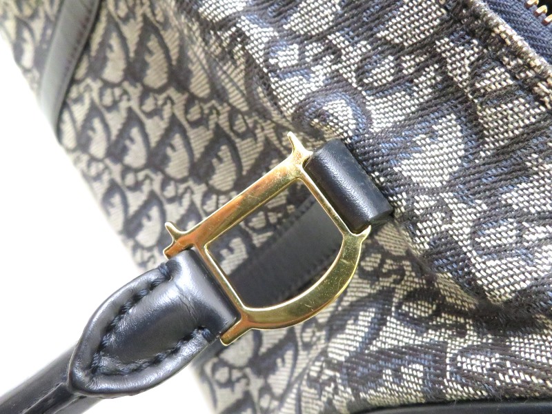 Dior ディオール トロッター ミニボストン バッグ ネイビー Dior ディオール トロッター ミニボストン バッグ ネイビー
