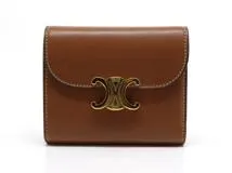 CELINE セリーヌ 財布 トリオンフ スモールフラップウォレット