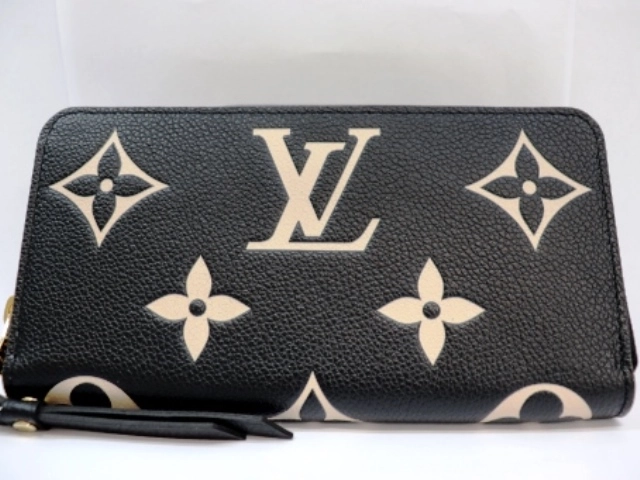 LOUIS VUITTON ルイヴィトン ジッピー・ウォレット バイカラーモノグラム・アンプラント ブラック／GP M80481 【471】 Y  の購入なら「質」の大黒屋（公式）