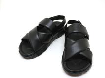 HERMES エルメス 靴 エレクトリックサンダル メンズ40(約25cm) ブラック カーフ H222860ZH01400 参考定価:￥166,100-