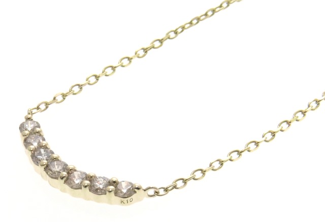 JEWELRY ノンブランドジュエリー デザインネックレス K10イエロー