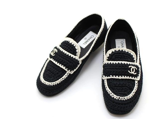 tetextete 　CHANEL シャネル ローファー 36 CHANEL シャネル ローファー ココマーク レザー ブラック 36（約
