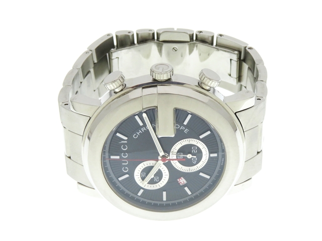 GUCCI グッチ 時計 Gクロノ 101M YA101309 ステンレス クォーツ 【437 