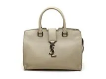 YVES SAINT LAURENT カハラ ハンドバッグ ベージュ サンローランパリ ベイビーカバス レザー 2WAYハンドバッグ