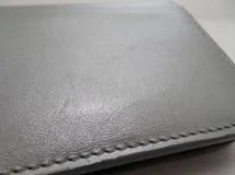BALENCIAGA バレンシアガ 二つ折り財布 キャッシュ フラップウォレット レザー  シルバー ブラック【473】