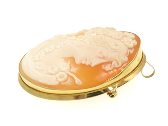 カメオペンダント&ブローチ ペンダントトップ／ブローチ|K18枠カメオトップ|HARDOFFオフ