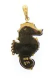 JEWELRY　ノンブランドジュエリー　貴金属・宝石　トップ　K18イエローゴールド　ラピスラズリ　ダイヤモンド0.04ct　5.1g　2143400206356　【205】