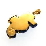 JEWELRY　ノンブランドジュエリー　貴金属・宝石　トップ　K18イエローゴールド　ラピスラズリ　ダイヤモンド0.04ct　5.1g　2143400206356　【205】