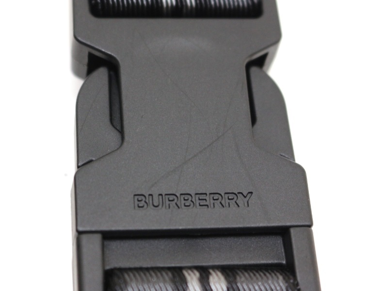 BURBERRY バーバリー TBモノグラム ボディバッグ ブラック キャンバス  