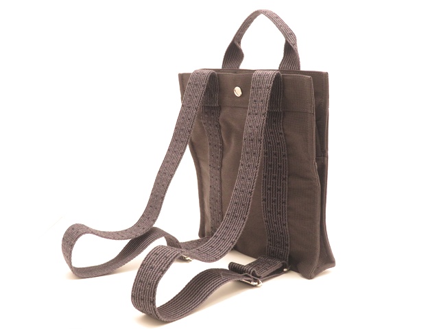 HERMES エルメス エールラインアドPM キャンバス グレー/SV