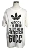 アディダス×GUCCIコラボTシャツ Adidas x Gucci アディダス コラボ グッチ ロゴ Tシャツ (GUCCI