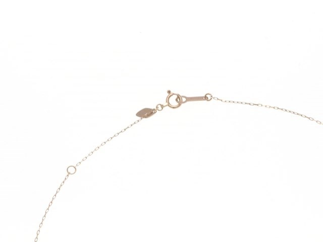 4℃ ヨンドシー ネックレス ハート K10 ピンクゴールド ダイヤモンド 1.3g【473】