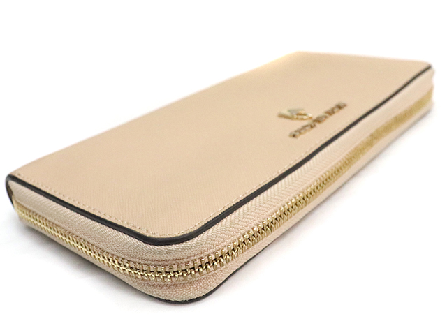 美品　MICHAEL KORS マイケルコース　長財布 ベージュ/ブラウン 新品✨MICHAEL KORS マイケルコース 長財布 レザー ベージュ