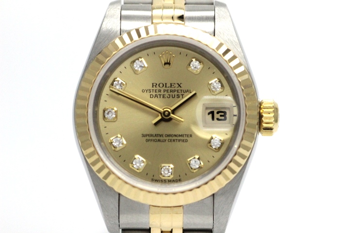 T番 ROLEX ロレックス 69173G デイトジャスト 10Pダイヤ