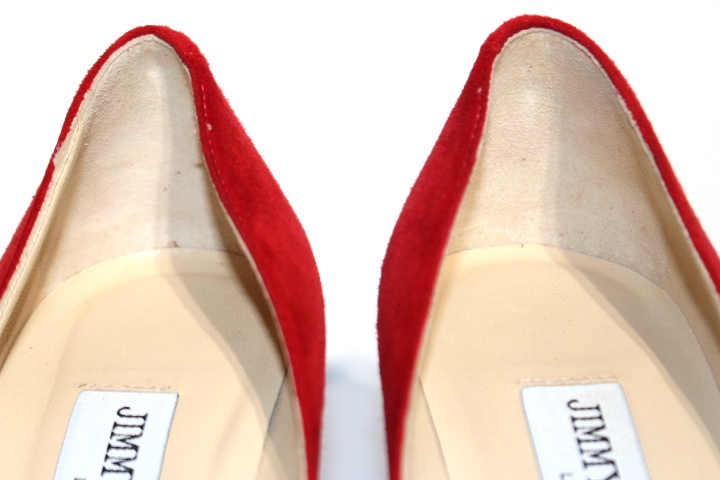 JIMMY CHOO ジミーチュウ パンプス レディース35ハーフ レッド