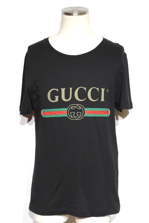 GUCCI グッチ 衣類 Tシャツ メンズXS ブラック ヴィンテージロゴ コットン 2148103607066 【200】  の購入なら「質」の大黒屋（公式）