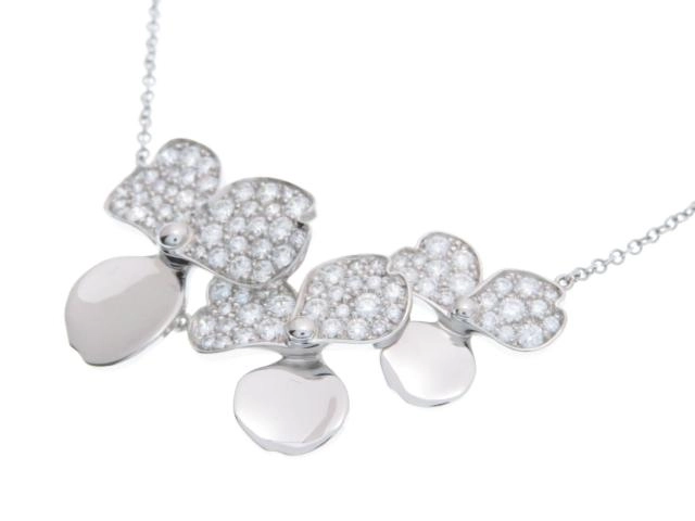 TIFFANY＆CO ティファニー ペーパーフラワークラスターネックレス ネックレス プラチナ PT 8.0g【434】