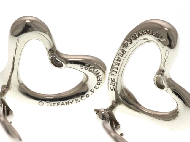 a979 ティファニー　オープンハート　イヤリング シルバー　925 a979 ティファニー オープンハート イヤリング シルバー 925 a979