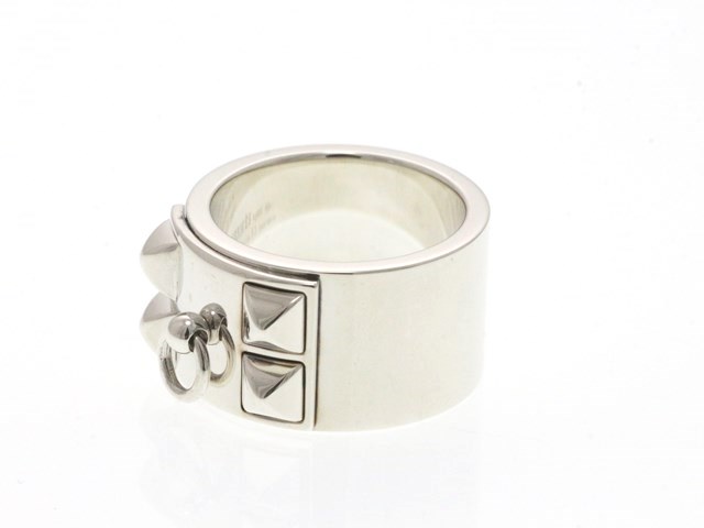 HERMES エルメス コリエ・ド・シアン GM リング シルバー 925