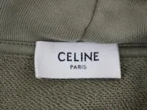 CELINE セリーヌ 衣類 ルーズ フーディー メンズXS カーキ コットン 2Y321670Q (2148103854781) 【200】