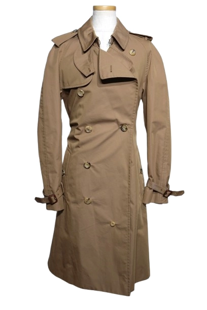 GUCCI グッチ トレンチコート レディース36 ベージュ コットン 572881