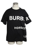 BURBERRY バーバリー ホースフェリーロード プリントロゴTシャツ メンズS ブラック コットン 8040694