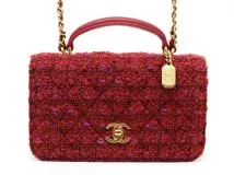 CHANEL シャネル マトラッセ トップハンドル チェーンショルダーバッグ