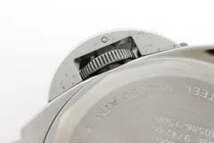 PANERAI パネライ 腕時計 1999年並行品 ルミノールGMT PAM00023 ステンレススティール/革 ブラック文字盤 自動巻き【472】SJ