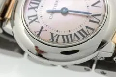 Cartier カルティエ 腕時計 2012年並行品 バロンブルー 28ｍｍ W6920034 K18ピンクゴールド/スティール ピンクシェル文字盤 クォーツ【472】SJ