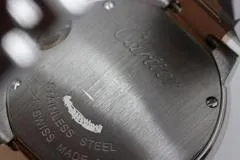 Cartier カルティエ 腕時計 2012年並行品 バロンブルー 28ｍｍ W6920034 K18ピンクゴールド/スティール ピンクシェル文字盤 クォーツ【472】SJ