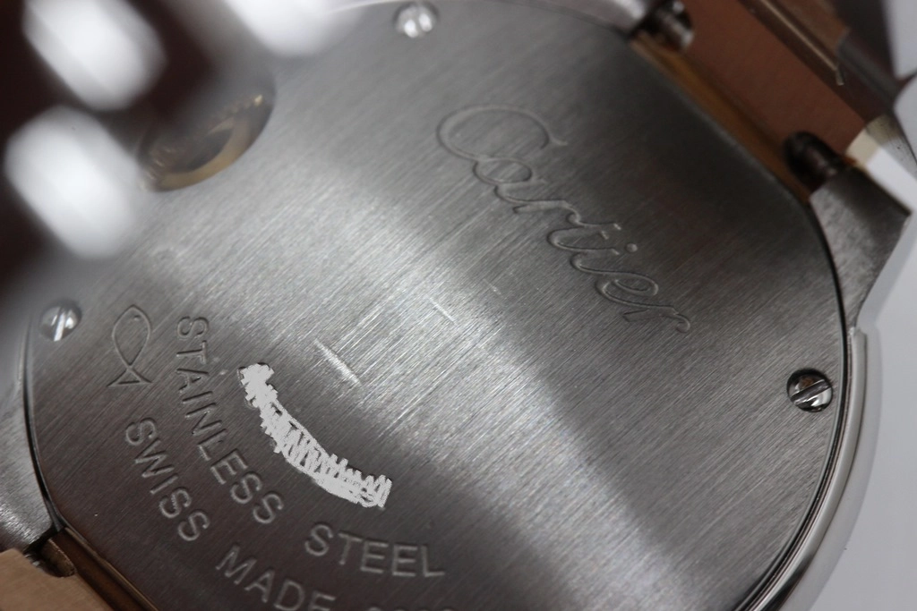 Cartier カルティエ 腕時計 2012年並行品 バロンブルー 28mm W6920034 K18ピンクゴールド/スティール ピンクシェル文字盤 クォーツ【472】SJ