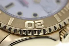 Z番2007年並行品 ROLEX ロレックス 腕時計 ヨットマスター34 168628 ホワイト文字盤 K18イエローゴールド 自動巻き【472】SJ