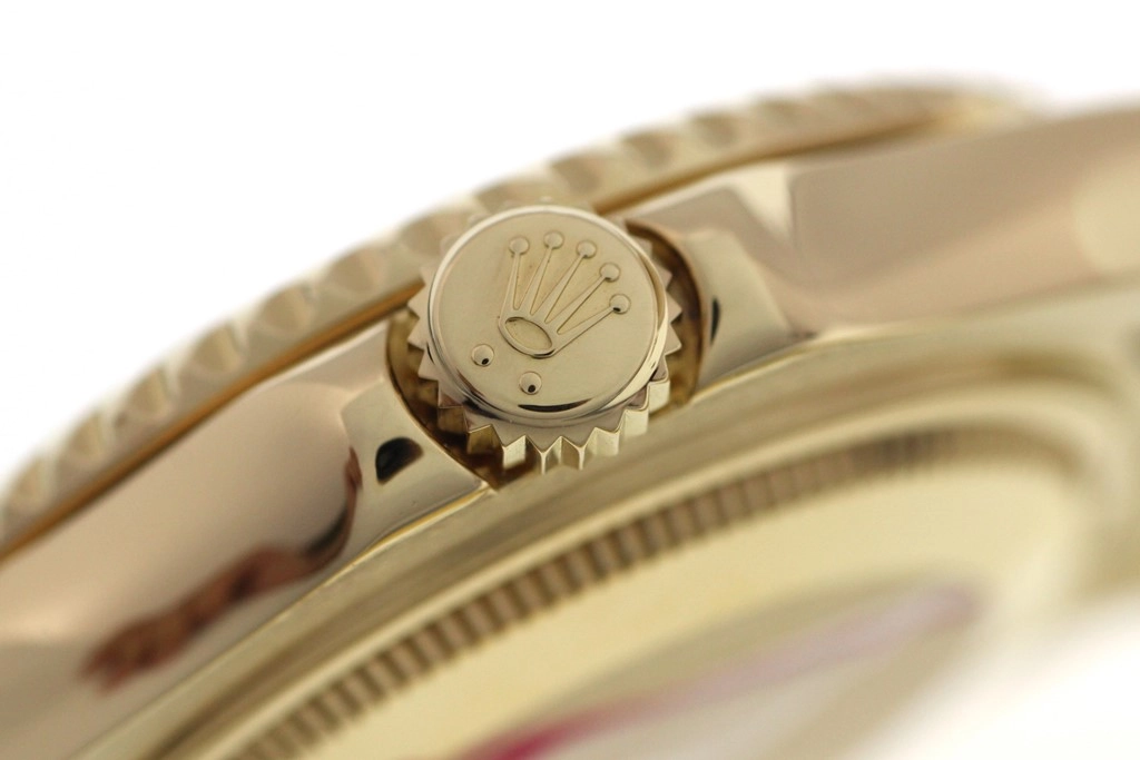 Z番2007年並行品 ROLEX ロレックス 腕時計 ヨットマスター34 168628 ホワイト文字盤 K18イエローゴールド 自動巻き【472】SJ